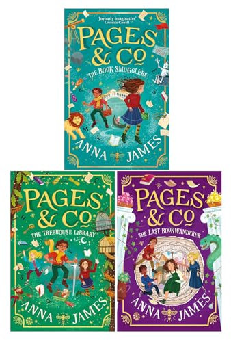 Anna James Pages & Co Collection 3 Books Set (The Treehouse Library, The Last Bookwanderer, The Book Smugglers)
