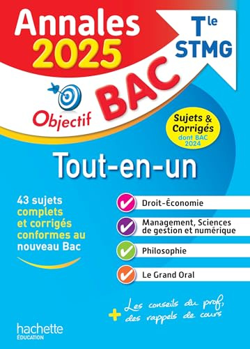 Annales Objectif BAC 2025 - Bac STMG Tout-en-un