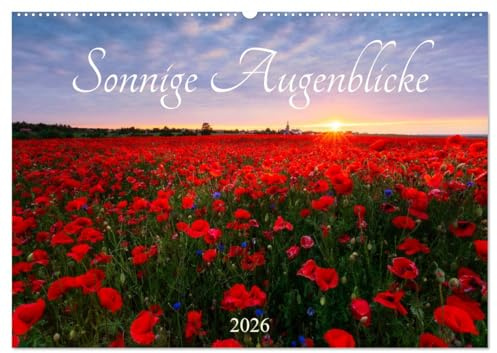 Sonnige Augenblicke (Wandkalender 2026 DIN A2 quer), CALVENDO Monatskalender: Landschaften im Sonnenlicht (CALVENDO Natur)