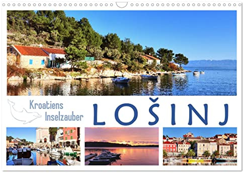 Kroatiens Inselzauber, Losinj (Wandkalender 2026 DIN A3 quer), CALVENDO Monatskalender: Eine grüne Insel in der azurblauen Adria (CALVENDO Orte)