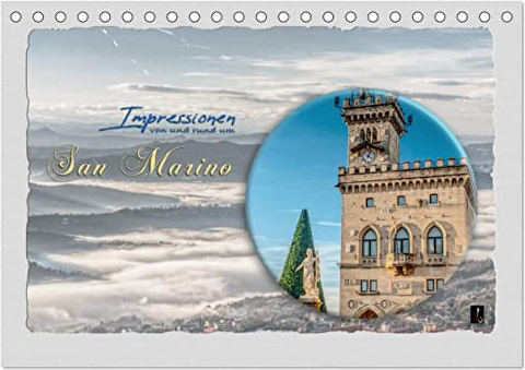 Impressionen - von und rund um San Marino (Tischkalender 2026 DIN A5 quer), CALVENDO Monatskalender: San Marino einmal anders betrachtet (CALVENDO Orte)