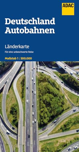 ADAC Länderkarte Deutschland Autobahnen 1:500.000: Straßenkarte und Autokarte