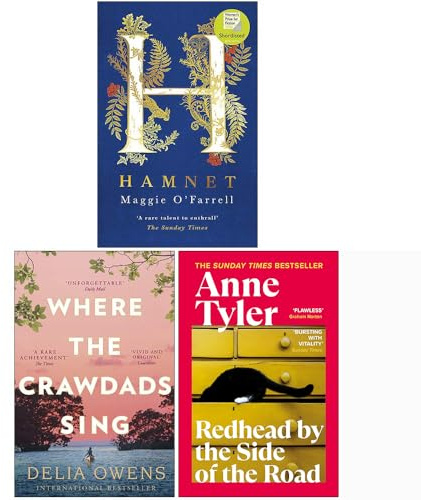 Hamnet Maggie O'Farrell, Where the Crawdads Sing, [Hardcover] Redhead by the Side of the Road 3 Books Collection Set