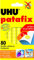 UHU Patafix originale - Pastilles adhésives prédécoupées, repositionnables, jaune, 80 pastilles
