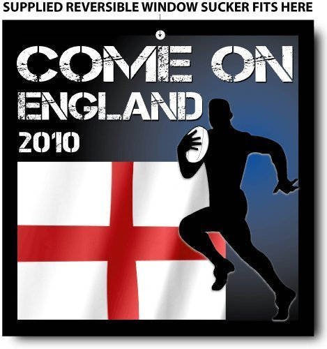 Rugby ENGLAND-COME ON Schild, englische Rugby World Cup-Anhänger, Schild, International Six Nations, Rugby,