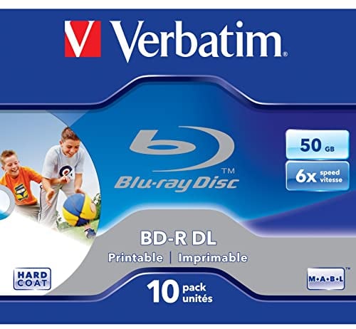 Verbatim Blu-Ray BD-R DL 50 GB 6 Disco Blu-ray Registrabile, 10 Pezzi