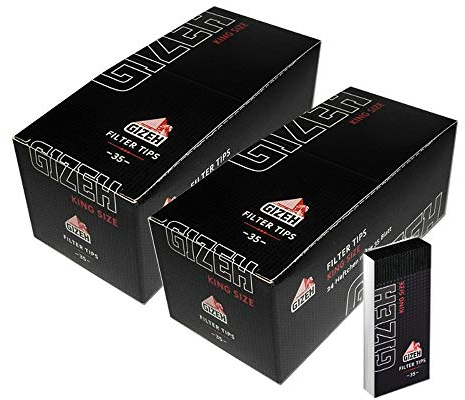 2x GIZEH Black King Size Filtertips perforiert (2x24x35) bronze Nachfolger