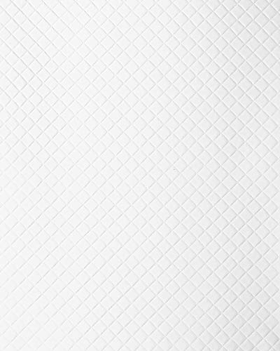 Wandpaneel Leder Design Karo Muster WallFace 15041 ROMBO Wandplatte Wandverkleidung selbstklebend weiß matt 2,60 qm