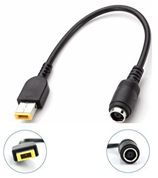 Hayatec Square Tip power Converter to DC 7.9mm Charger Adapter Cable For IBM Lenovo ThinkPad X1 Yoga Carbon - Power Supply Converter Cable Cord - Laptop Power Adapter Round Port to Square Port 5.5mm