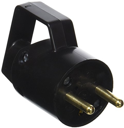 Lébénoïd Enchufe macho 2P+T 16A IP40 con aro Negro