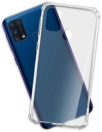 mtb more energy® Hülle Crystal Armor kompatibel mit Samsung Galaxy M31 (SM-M315, 6.4'') - verstärkte Ecken - Anti Shock Schutzhülle Case Cover Tasche