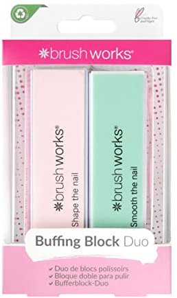 Brushworks Bloque Pulido de Uñas Pastel 2-Piezas 70 g