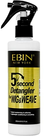 EBIN NEW YORK Démêlant 5 secondes pour perruque 8,5 oz / 250 ml