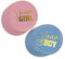 Geschlecht Offenbaren Aufkleber,72 Stücke Gender Reveal Babyaufkleber mit Goldenen Glitzer Buchstaben Babyparty Etiketten für Babyparty Dekorationen