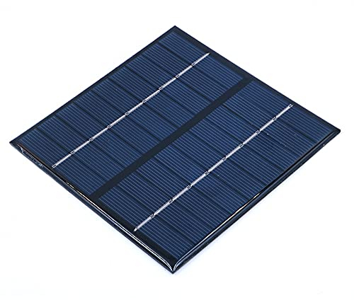 ZONADAH Kit de mini panneau solaire 2 W 9 V - Chargeur de batterie - Bricolage à la maison, projets scolaires, camping, pêche, randonnée, jardin
