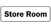Store Room Sign (L) - Self Adhesive Sticker (450mm x 150mm)