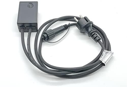 LEDZEIT - Profi Serie - Dimmer LED con spina di alimentazione, dimmer a 5 livelli, senza telecomando, 230V, potenza max 230W, IP44, esterno e interno, compatibile solo con LEDZEIT-Profi Serie
