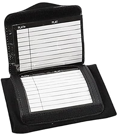 LOVIVER Armband Playbook, Lehrtafel mit Sichtfenster Armband Playbook, für Rugby, Softball, Schilder, Baseball, Fußball, Hockey, S-Doppelblatt