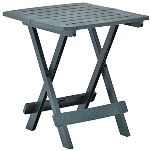 INLIFE Gartentisch Klappbar Grün 45x43x50 cm Kunststoff