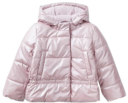 United Colors of Benetton Giubbotto 22z0gn01q, Giacca Bambine e ragazze, Rosa 902, 82