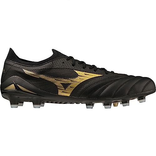 Mizuno Morelia Neo IV, Elite, Fußballschuhe für Erwachsene, Unisex, Black Gold Black, 45 EU