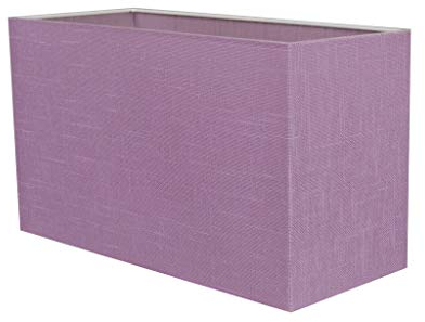alfalux Transparenter Lampenschirm 24x10x14H Schirm E27 für Hängelampe Deckenlampe Tischlampe mit E27 Lampenschirme für Wohnzimmer Schlafzimmer Kinderzimmer Transparent JULIA LI (LILA)