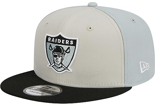 New Era Herren NFL 2023 Sideline Historic 9FIFTIG Snapback Hat, Las Vegas Raiders, Cremefarben, One size