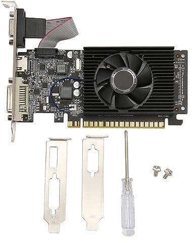 Vikye G210 1GD3-Grafikkarte, 500 MHz, 1 GB, 64 Bit GDDR3-Speicher mit GF218-Chip, PCIE 2.0-Grafikkarte mit Lüfter für Gaming-Desktop-PC