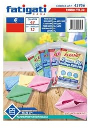 Fatigati Kleanet - Paño 3D multiusos 100% PVA, medidas 43 x 32 cm, 1 paño