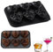 PTaizjjz Silikon-Eiswürfelform, 6 Mulden, Silikon-Herz- und Rosen-Eisform mit Abdeckungen, leicht zu lösen, Eiswürfelform für gekühlte Cocktails, Whiskey, Gefrierschrank, Saft