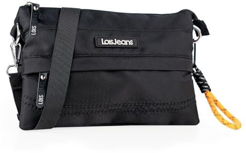 Lois - Handtasche Damen Umhängetasche Damen Klein & Stilvoll Handtasche Damen Umhängetasche Crossbody Bag Damen, Schwarz