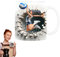 -Volleyball-Tasse, Volleyball-Kaffeetasse | flache Keramik-Kaffeetassen | Sport-Kaffeetasse für Volleyball-Fans, Kaffeeliebhaber, Milchtee-Liebhaber