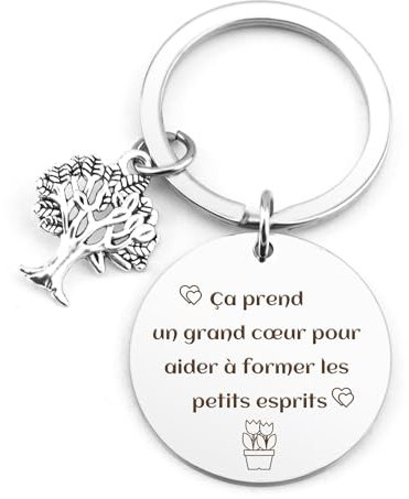 Cadeau Maitresse D'École Cadeau Maitresse Noel Cadeau Noel Maitresse D'École Porte Clé Cadeau Professeur Cadeau Creche Fin D'année Merci Cadeau Atsem Cadeau Fin D'année Scolaire Cadeau Maitresse