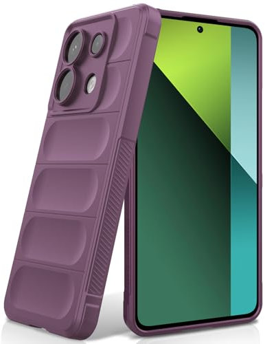 BonYonka Cover per Xiaomi Redmi Note 13 Pro 5G / Poco X6 5G, Custodia in Silicone Morbido TPU, Custodia Antiurto con Strato Interno in Fibra e Protezione della Fotocamera, Viola