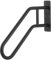 GOUZIBHD U-Shaped Black Stair Handrail, Metal Stair Railing for Outdoor 1-3 Steps, Hand Railing for Garage Garden Steps, Safety Grab Bars, Modern Industrial Hand Rail