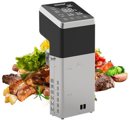 AnchorChef Sous Vide Machine 1600W, IPX7 Waterproof Commercial Cooker, Fast Heating Immersion Circulator with Timer, Accurate Temp Control, Low-Temp Cooking, Stainless Steel, Quiet, Easy Storage