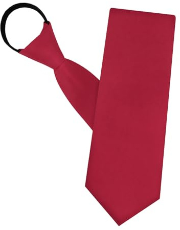Keyoung Krawatte Schwarz Herren Krawatten,Vorgebundene verstellbare Krawatten mit Reißverschluss,Schwarze Krawatte Herren elegante Hochzeitskrawatten für Büro oder Feiertagsveranstaltungen