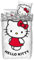 SkyBrands Hello Kitty Wende-Bettwäsche-Set Bettbezug 135x200 Kissenbezug 80x80 Baumwolle Mädchen Bettzeug