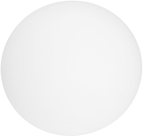 Milisten Glas Lampenschirm Ersatz Flach Oval Rund G9 Schraubgewinde für Wand und Tischlampen Beleuchtung Zubehör Dauerhafte Ausführung für Innenräume