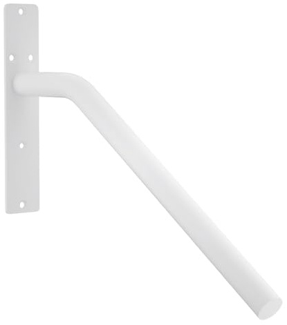 Spacnana Wall Mount Staircase Handrail, Heavy Duty Alloy Steel, Stable Support for Stair Safety Indoors and Outdoors (White)