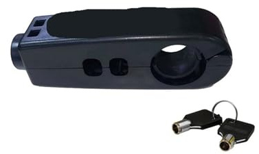 Candado Moto Disco Manillar Bloqueo Freno Antirrobo Agarre Combo Equipo de Seguridad Ajustable candado para Manillar(Black)