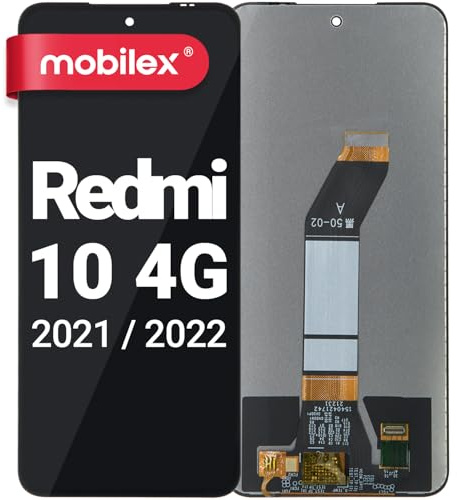 MOBILEX® Pantalla LCD para Xiaomi Redmi 10 4G (2021/2022) | Display + Táctil | Resolución Original | Sin Marco | Repuesto OEM