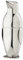 HIC Penguin Cocktail Shaker, 18/8 Stainless Steel, 18-Ounce