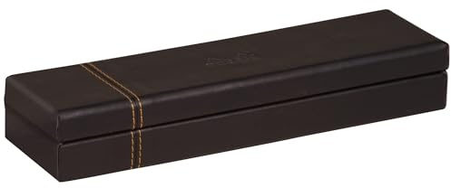 Rhodia 118876C Stiftetui italienischem Kunstleder 21x5,5x3cm Schwarz