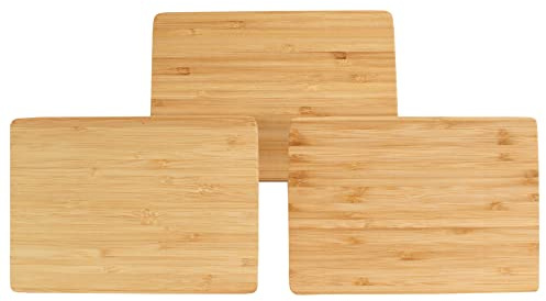 BambooMN Bulk Wholesale Premium Bamboo Cheese, Serving & Cutting Board - Small - 7.9 x 5.5 x 0.4 - 30 pcs