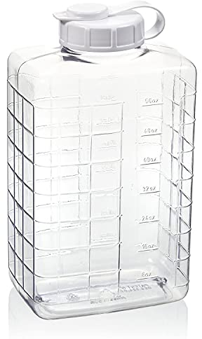 Arrow Plastic Home Products 15701 2 Quart Clear View Refrigerator Bottle, 269859