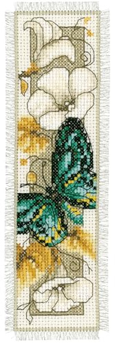 Vervaco Bookmark Butterfly 1 Counted Cross Stitch Kit, Multi-Colour