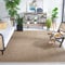 Safavieh Tapis en Fibres Naturelles Salon, Salle à Manger, Chambre à Coucher - Natural Fiber Collection, Tapis à Poil Court, Naturel et Brun, 244 x 305 cm