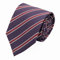 Fabio Farini - elegante, nachtlila gestreifte 8 cm Krawatte, perfekte Business-Krawatte