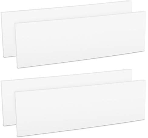 kwmobile 4X Auto Türkantenschutz Wandschutz - 40x12x1,5cm - Autotür Schutz Garage Set selbstklebend - Garagenwand Türkantenschoner in Weiß